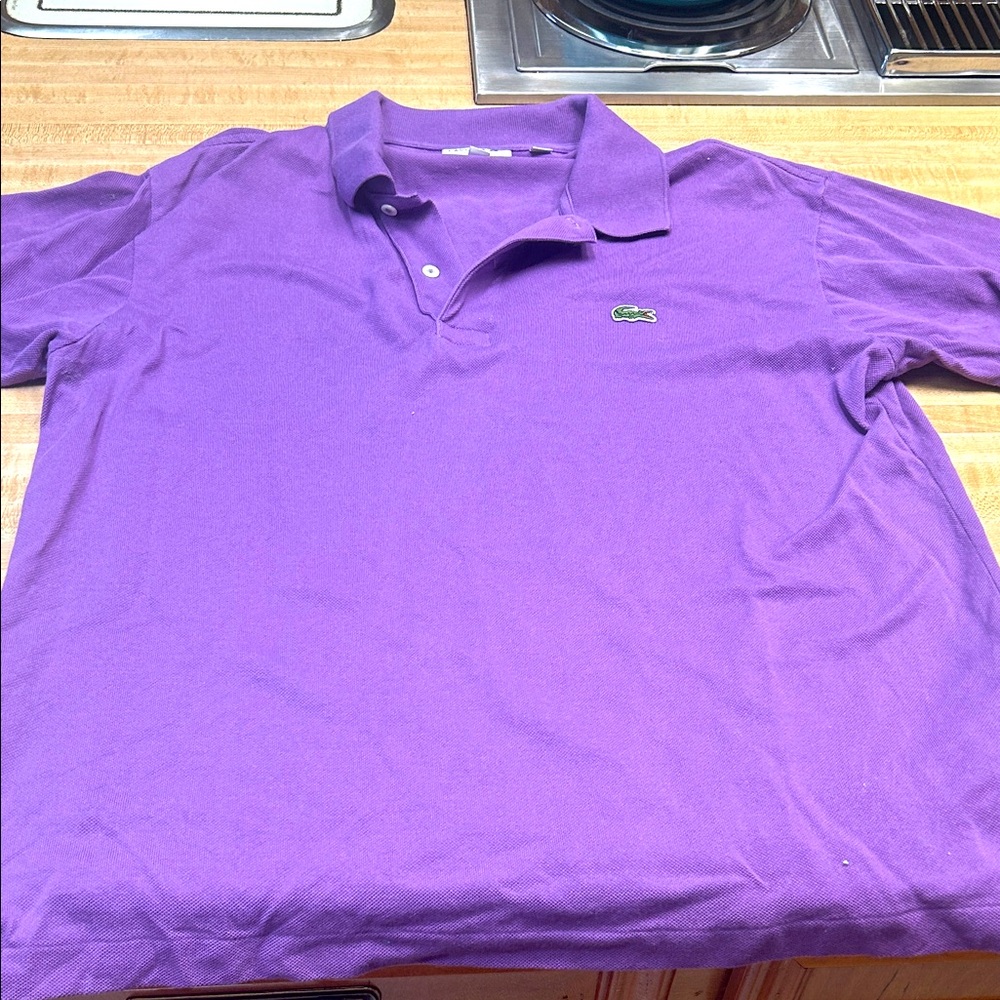 Lacoste Men's Polo Shirt in Purple